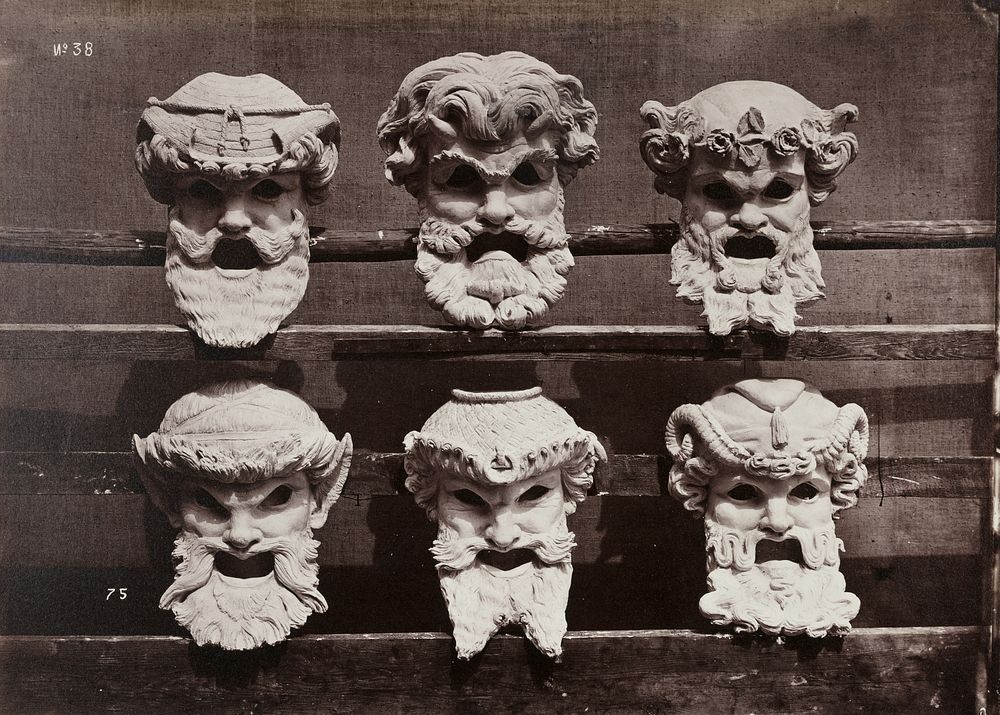 Masks from the Control Room (Masques du vestibule de contrôle) by Louis-Emile Durandelle