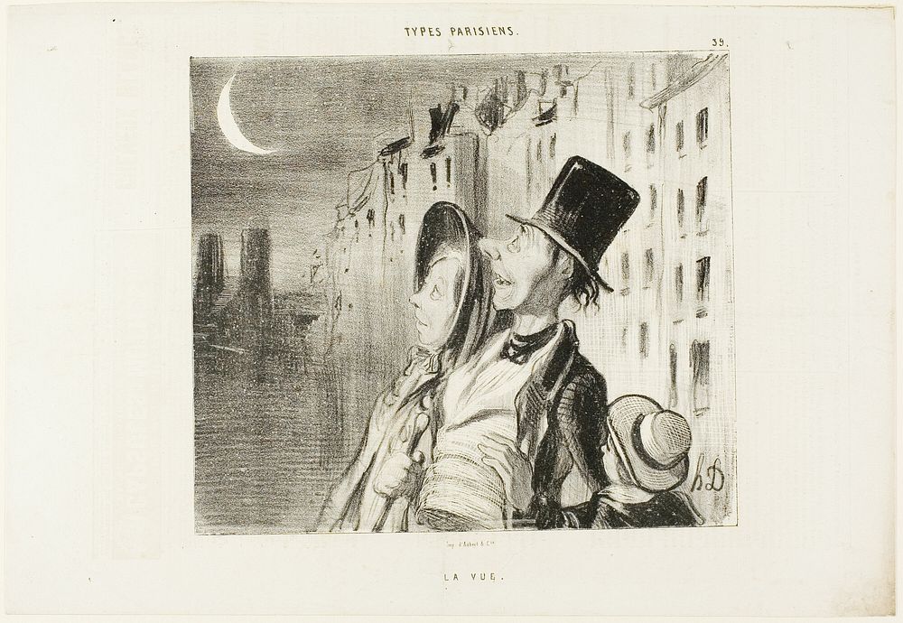 Sight, plate 39 from Types Parisiens by Honoré-Victorin Daumier