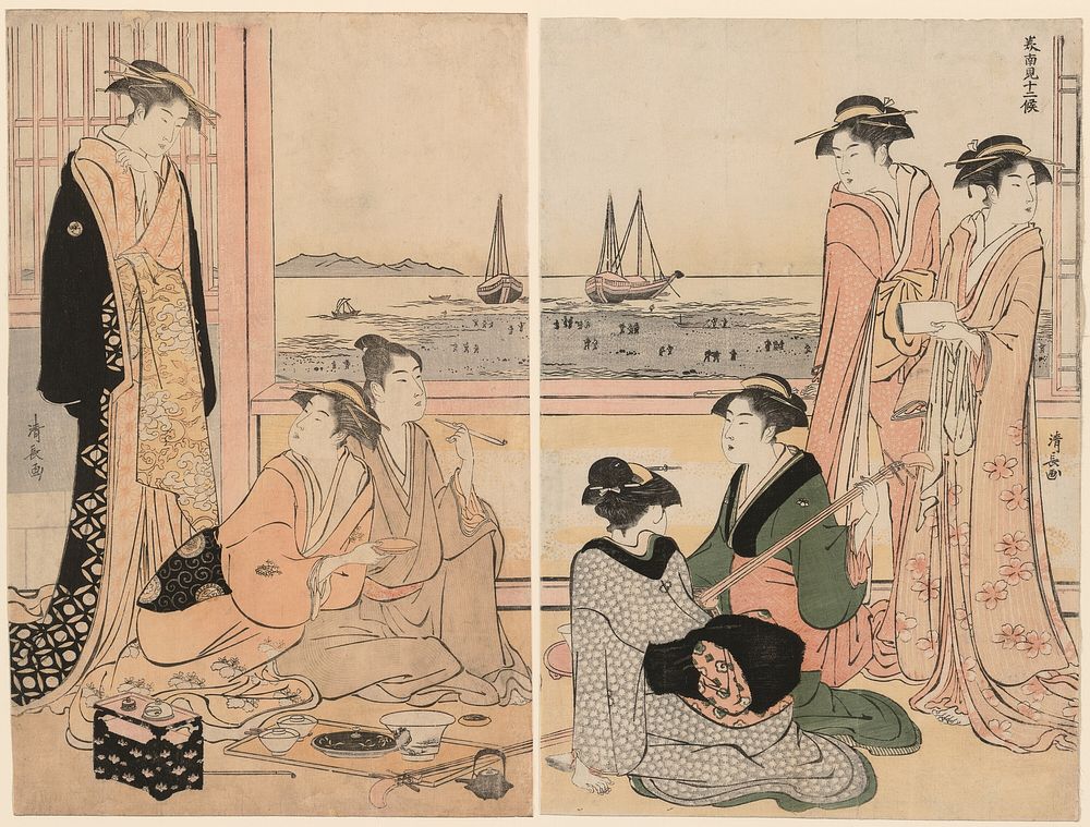 The Fourth Month, from the series "Twelve Months in the South (Minami juni ko)" by Torii Kiyonaga