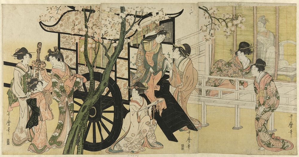 An Imperial Carriage by Kitagawa Utamaro