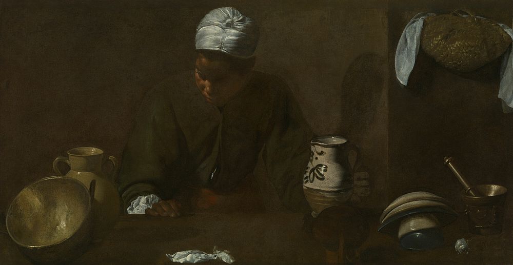 Kitchen Scene by Diego Velázquez