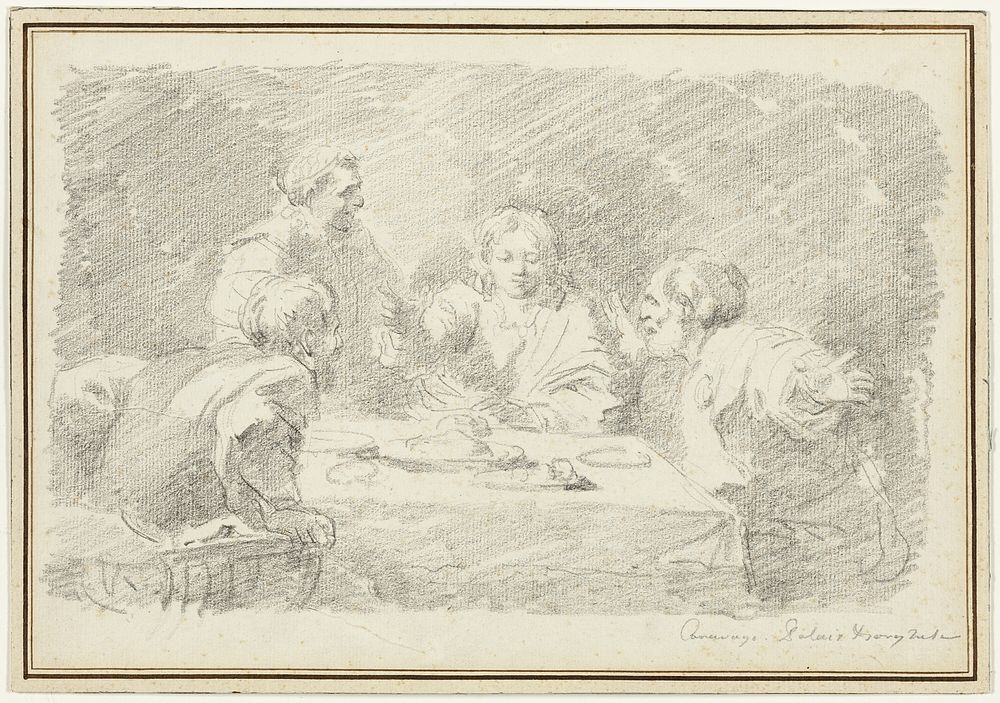 The Supper at Emmaus by Jean Honoré Fragonard