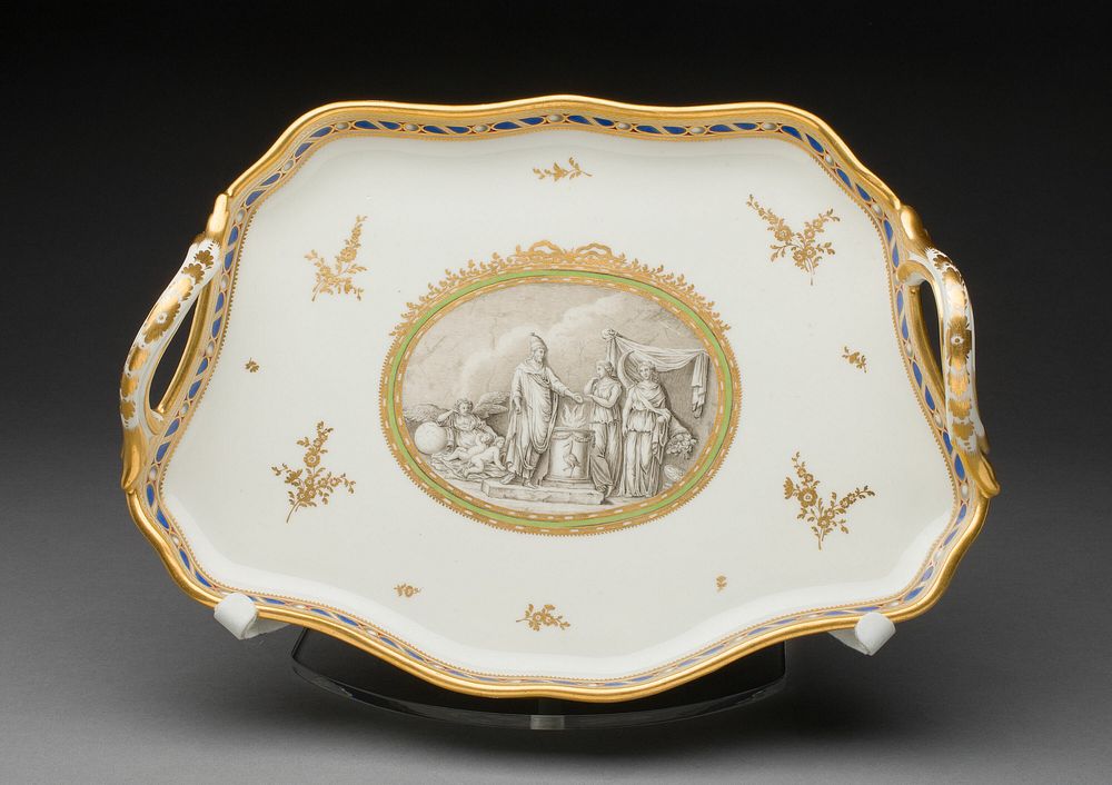 Tray (part of a Coffee Service) by Vienna State Porcelain Manufactory (Manufacturer)