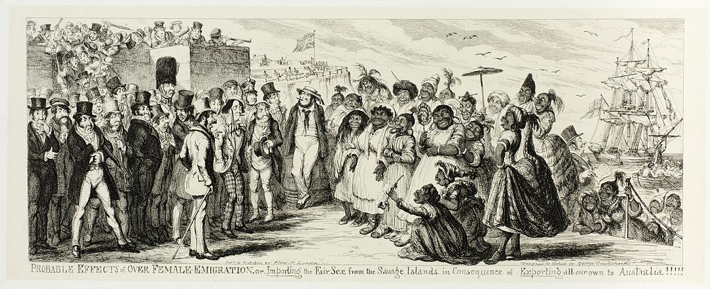 Probable Effects of Over Female Emigration, or Importing the Fair Sex from the Savage Islands in Consequence of Exporting…