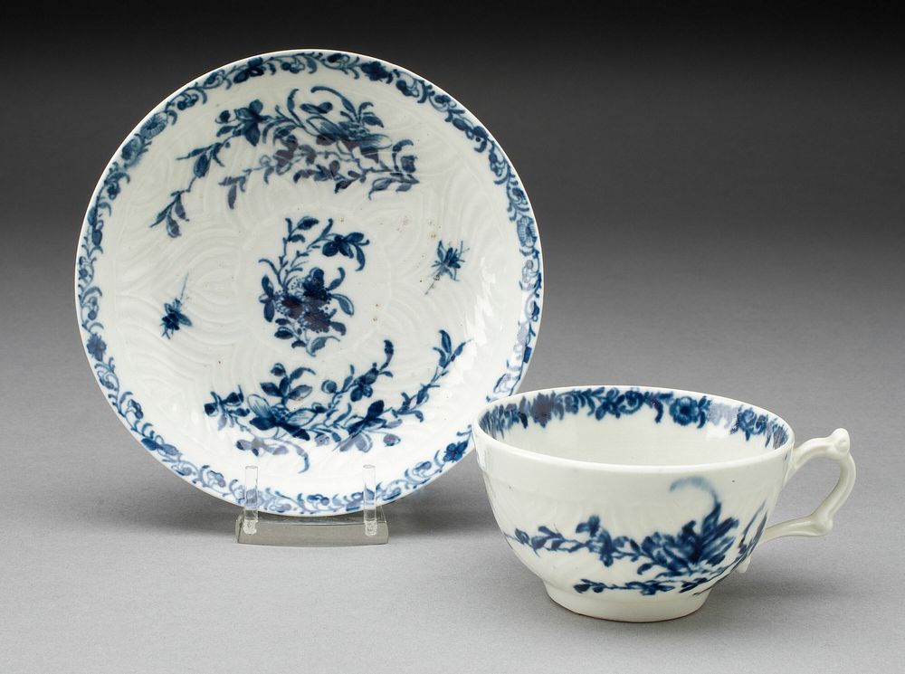 Teacup and Saucer by Worcester Porcelain Factory (Manufacturer)