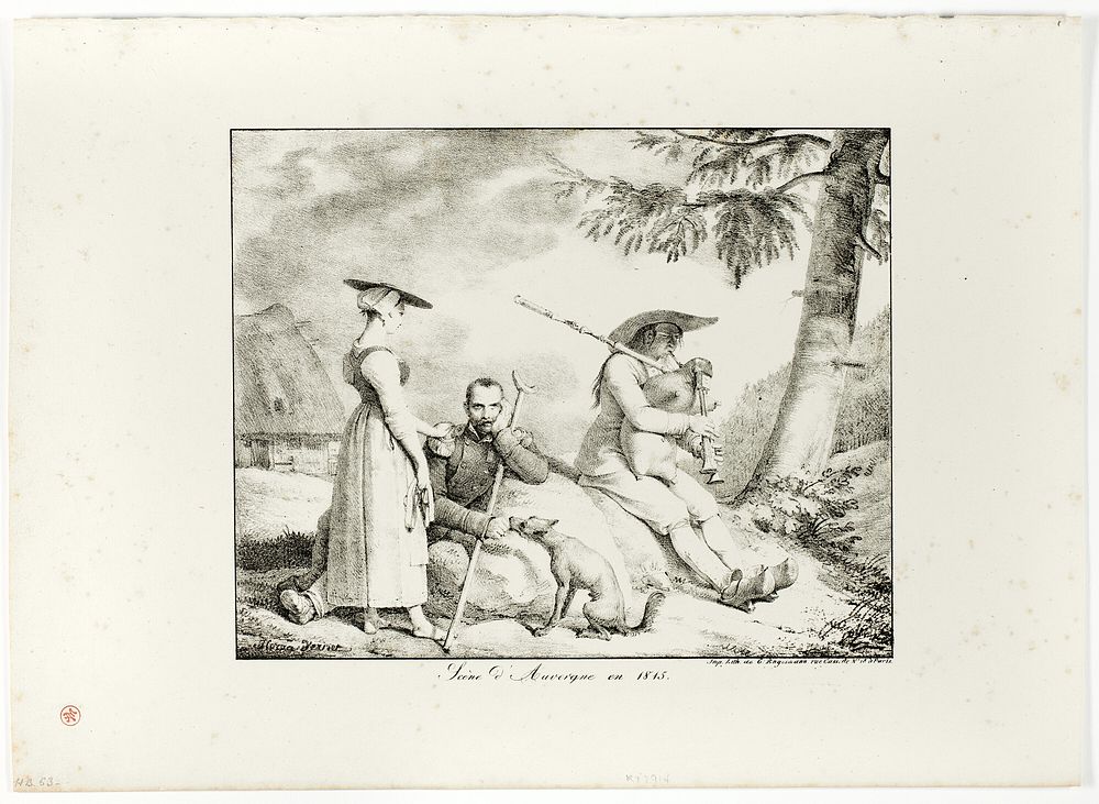 Scene d’Auvergne en 1845 by Horace Vernet
