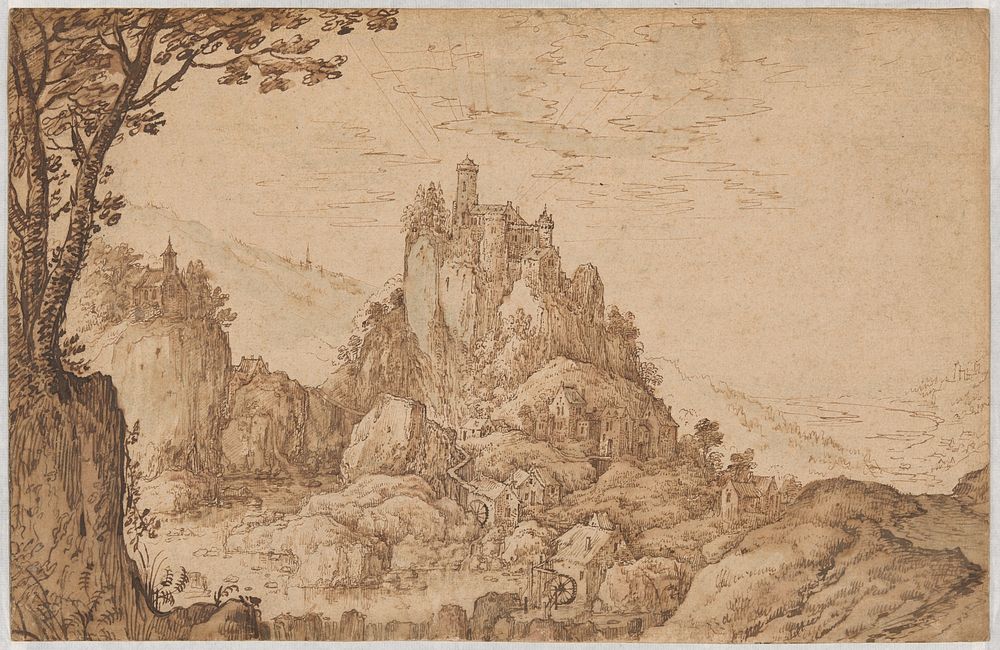 A Castle on a Crag in a Mountainous Landscape by Joos de Momper, II