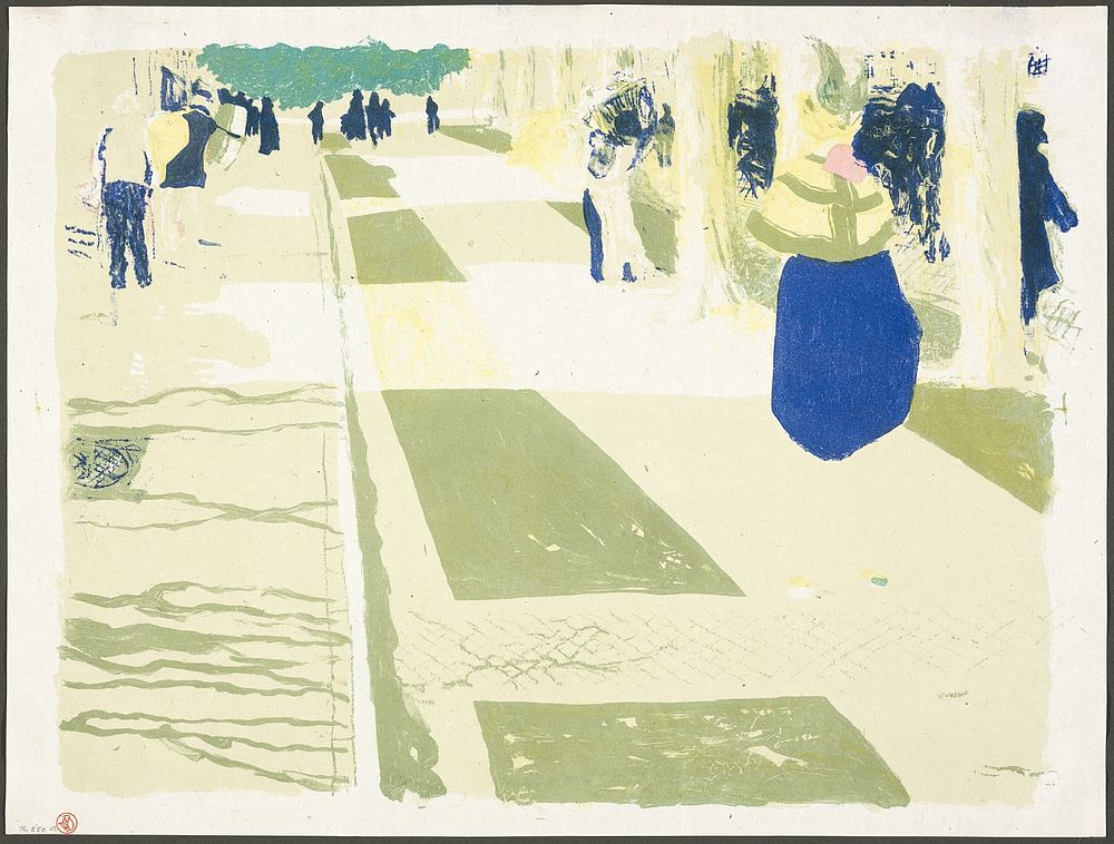 The Avenue, plate two from Landscapes and Interiors by Édouard Jean Vuillard