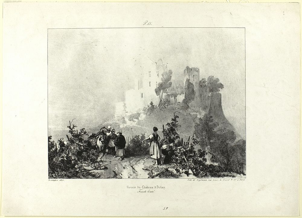Château d'Arlay by Richard Parkes Bonington