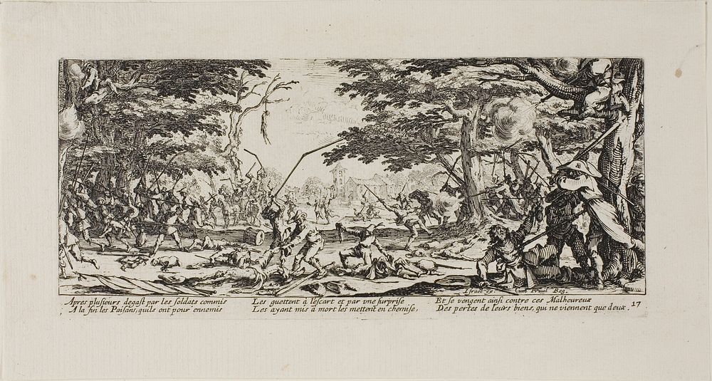 The Peasants Avenge Themselves, plate seventeen from The Miseries of War by Jacques Callot