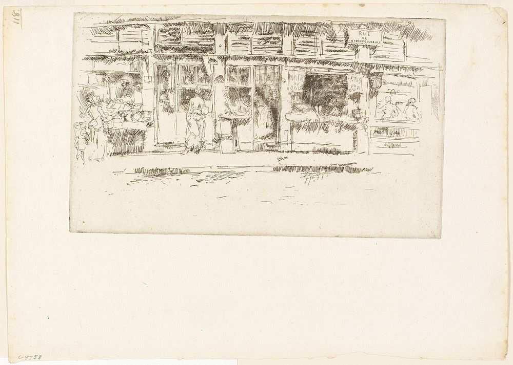 Rue de la Rochefoucault by James McNeill Whistler