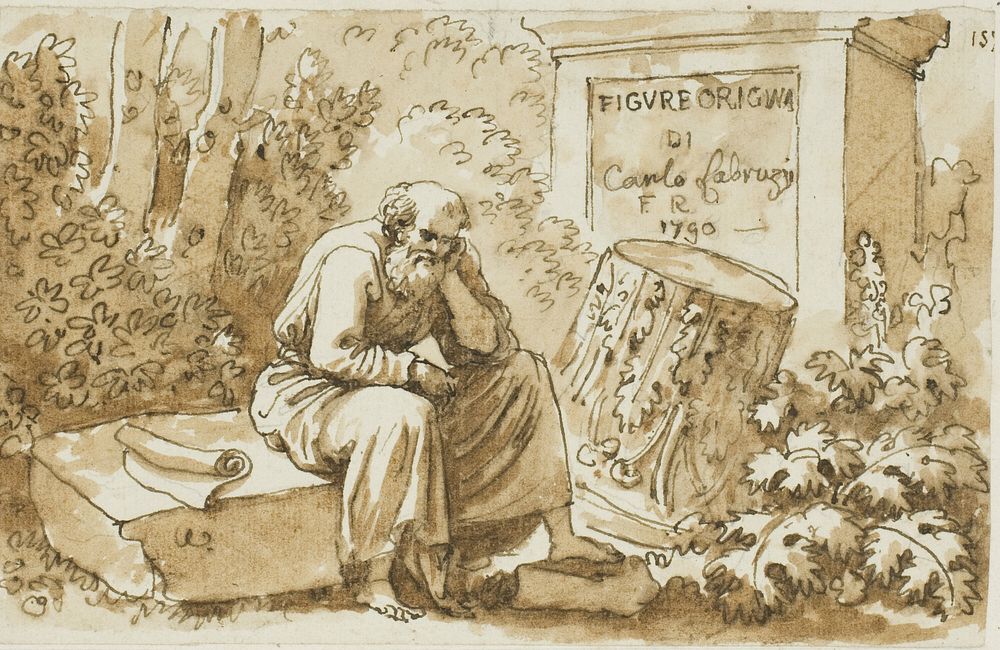 Sketch for Frontispiece to Figure Originali by Carlo Labruzzi