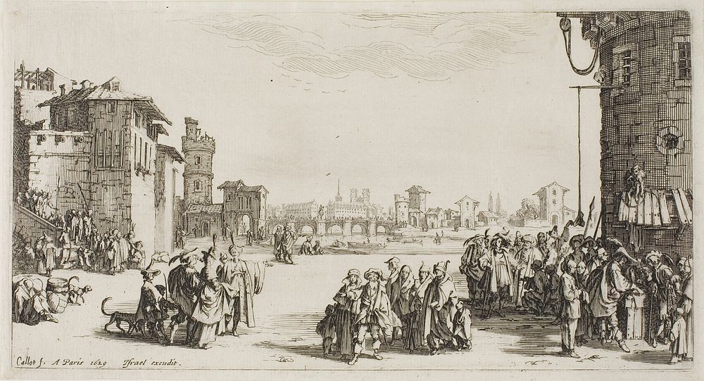 The Slave Market by Jacques Callot