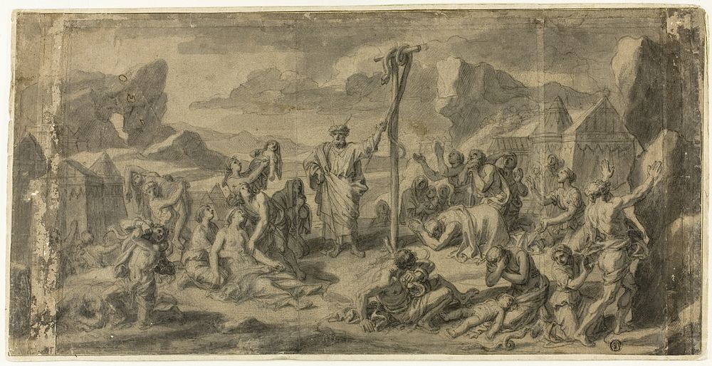 Moses and the Brazen Serpent by François Verdier