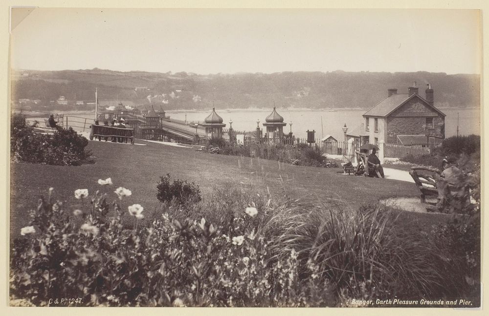 Bangor, Garth Pleasure Grounds and Pier by Francis Bedford