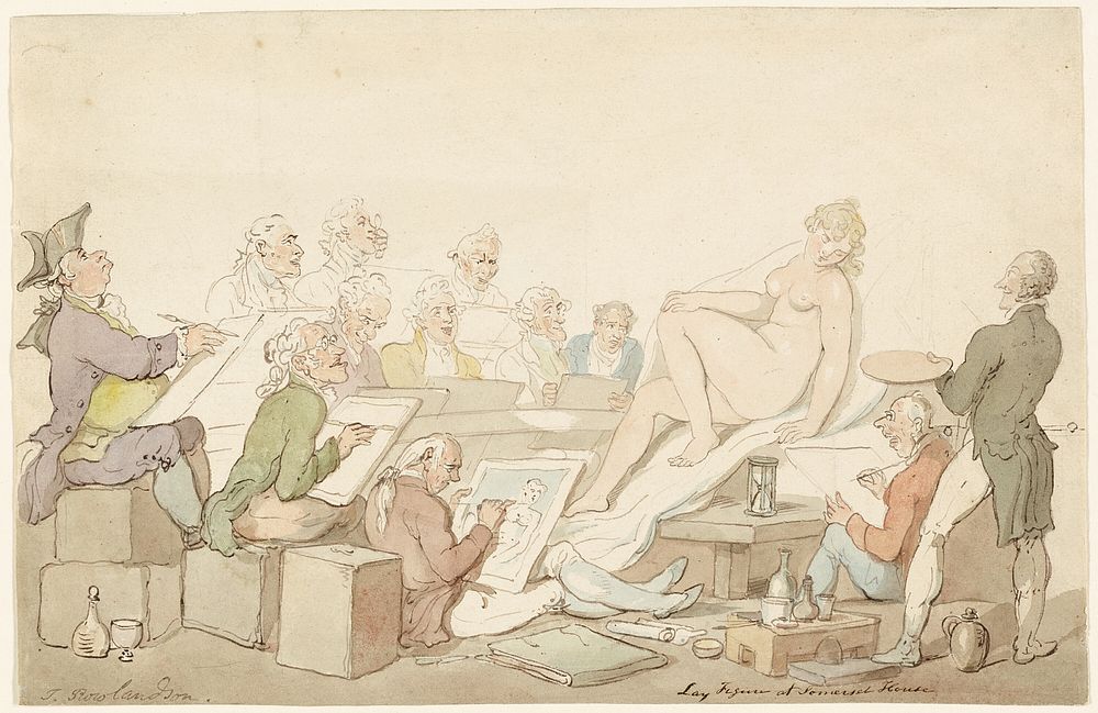 Lay Figure at Somerset House by Thomas Rowlandson