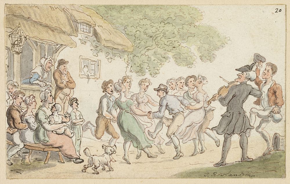 Study for Dr. Syntax and Rural Sports by Thomas Rowlandson