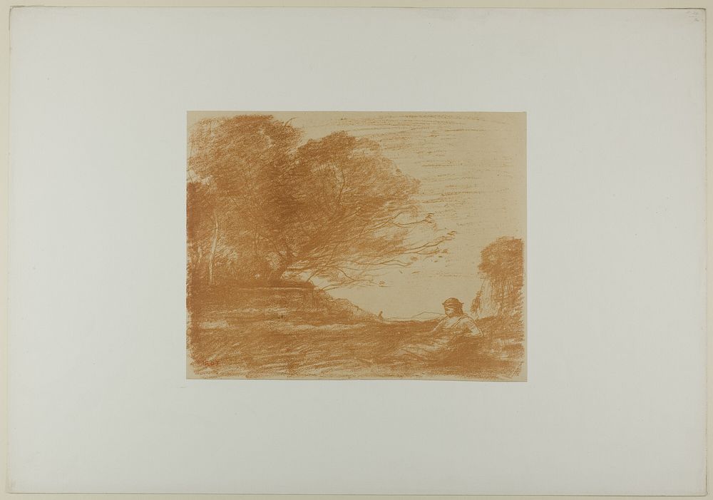 Sappho by Jean Baptiste Camille Corot