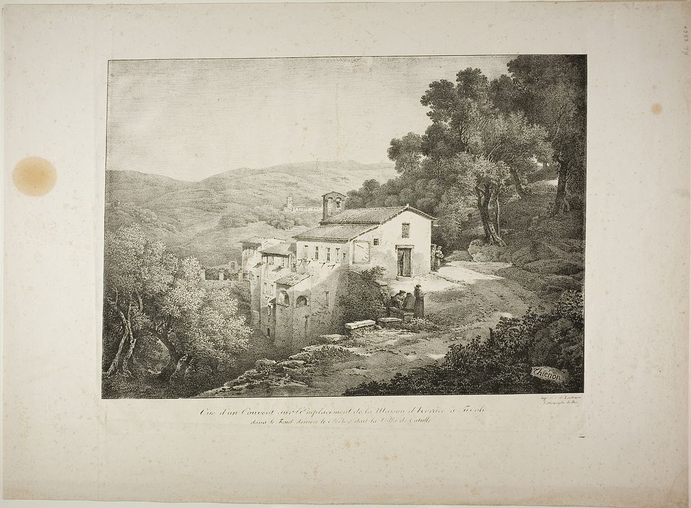 View of a Convent on the Site of the House of Horace by Claude Thiénon