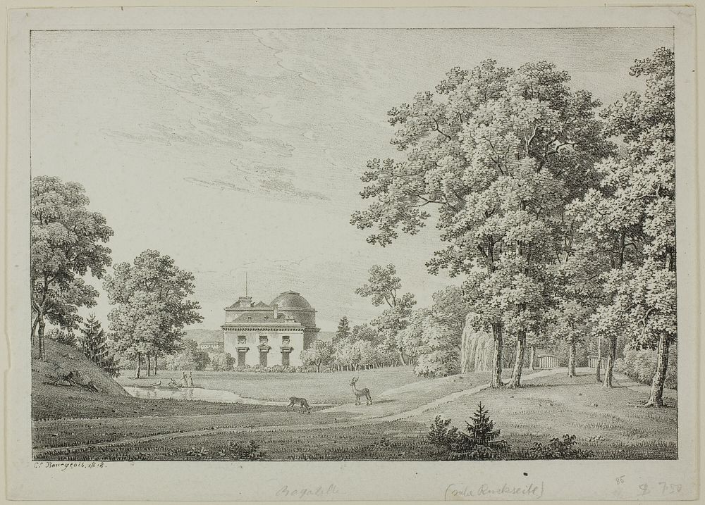 The Château de Bagatelle in the Bois de Boulogne by Constant Bourgeois