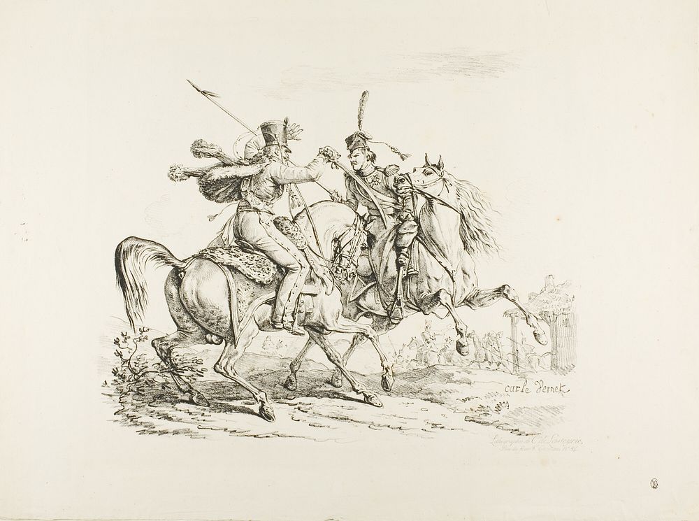 Hussard Killing a Cossack with a Sabre by Carle Vernet