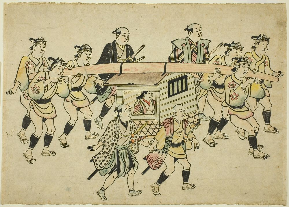 Procession of a Daimyo by Hishikawa Moronobu