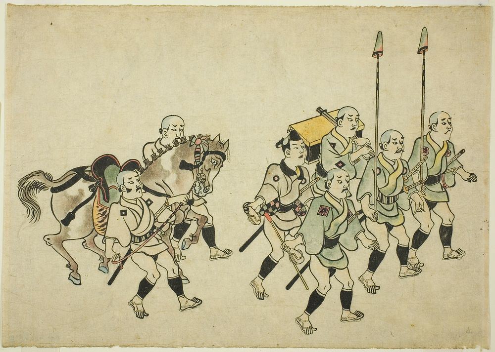 Procession of a Daimyo by Hishikawa Moronobu