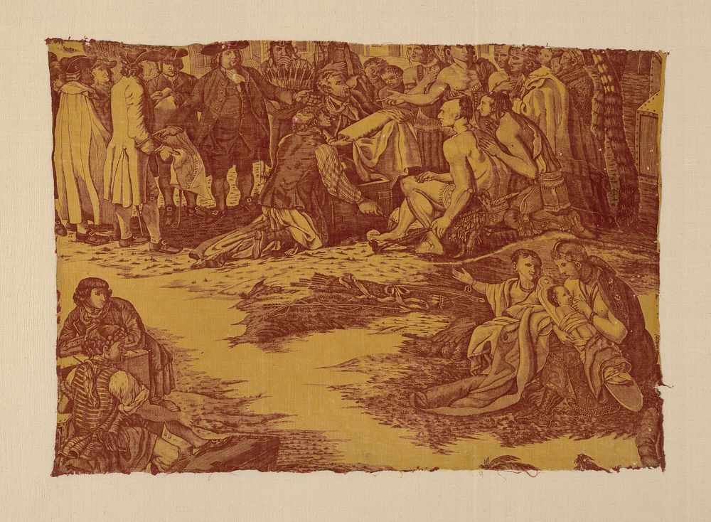 Fragment Entitled "William Penn's Treaty with the Indians" by John Boydell (Publisher)