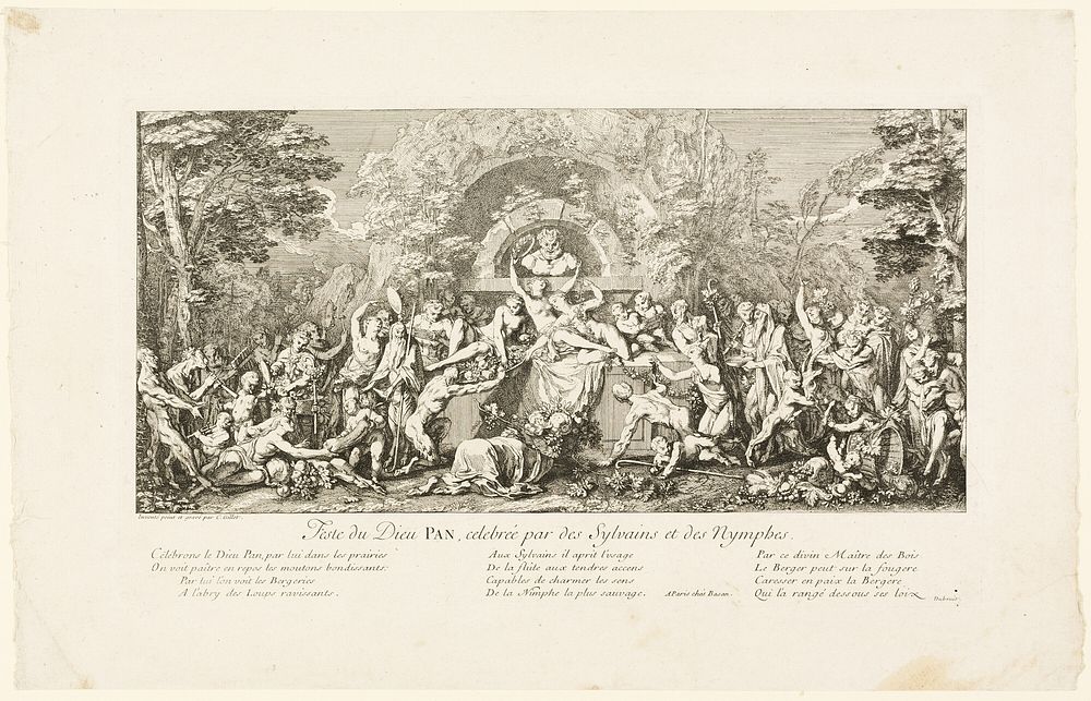 Festival of the God Pan, Celebrated by the Sylvans by Claude Gillot