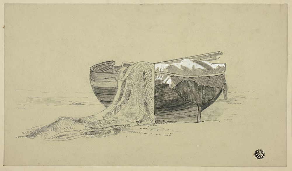 Fishing Boat on Shore by J. K. Rutter