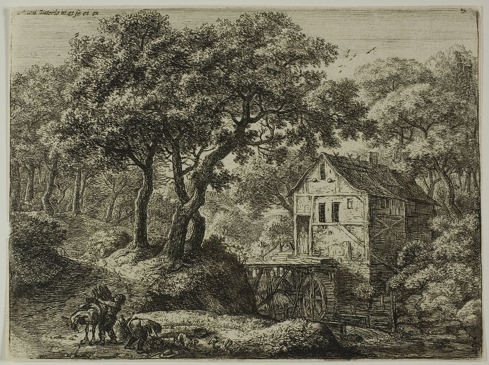 The Mill in the Wood by Anthonie Waterloo