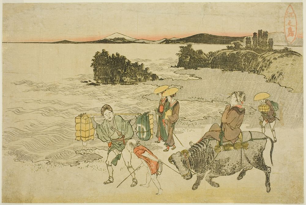Enoshima by Katsushika Hokusai
