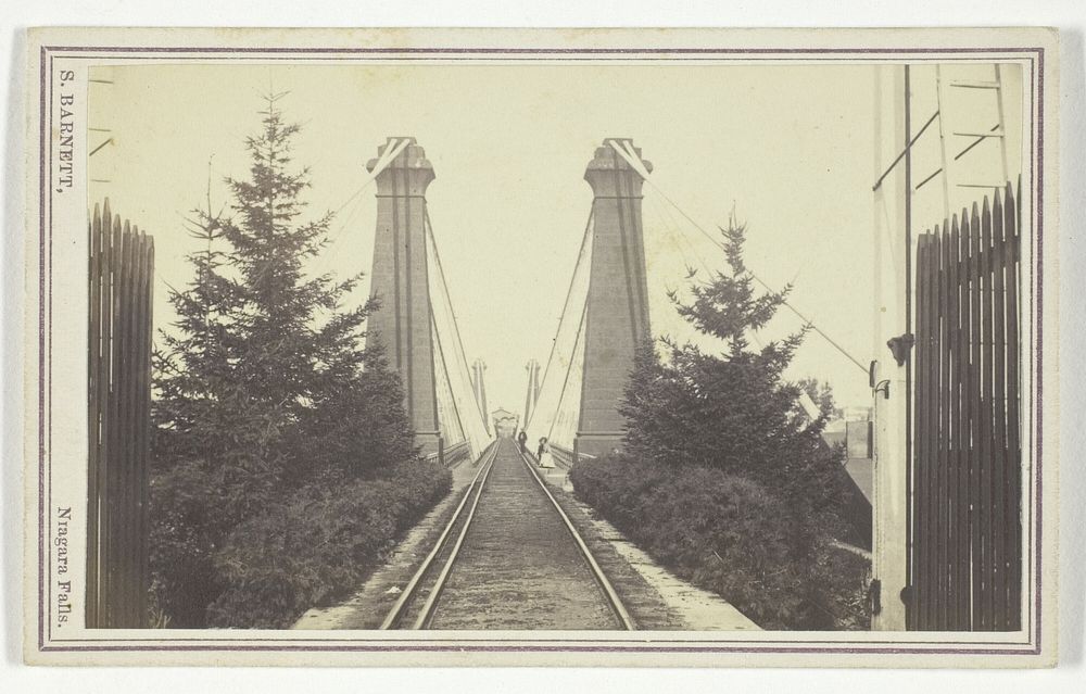 Railway Suspension Bridge, Niagara Falls by S. Barnett