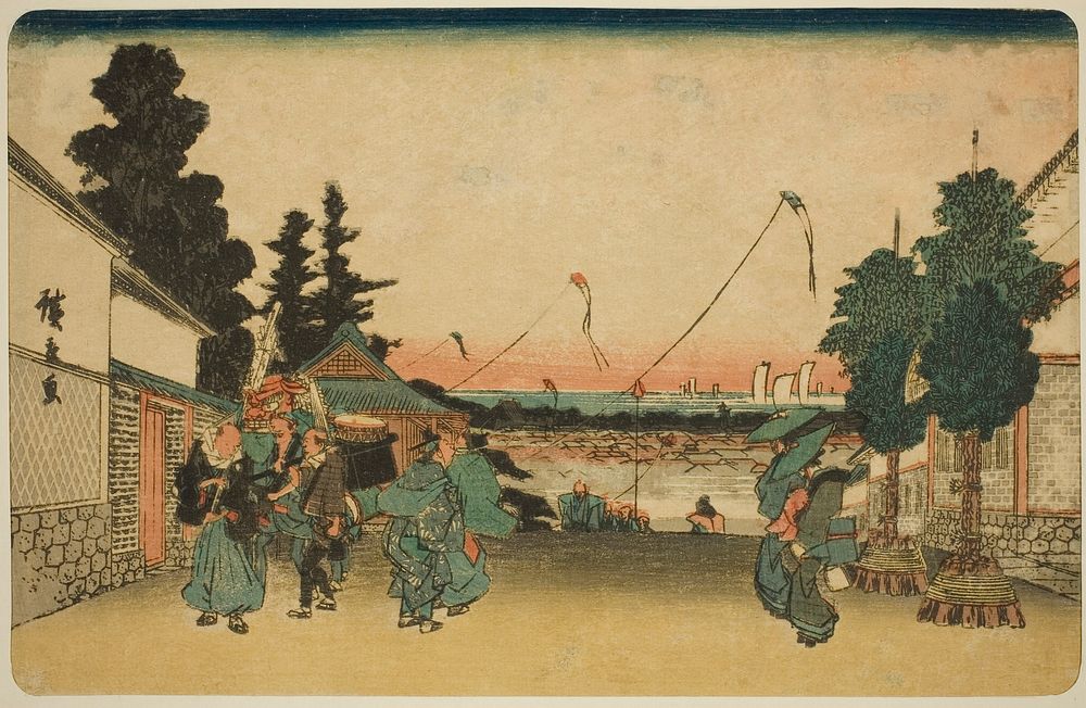 Kasumigaseki, from the series "Famous Places in Edo (Koto meisho)" by Utagawa Hiroshige