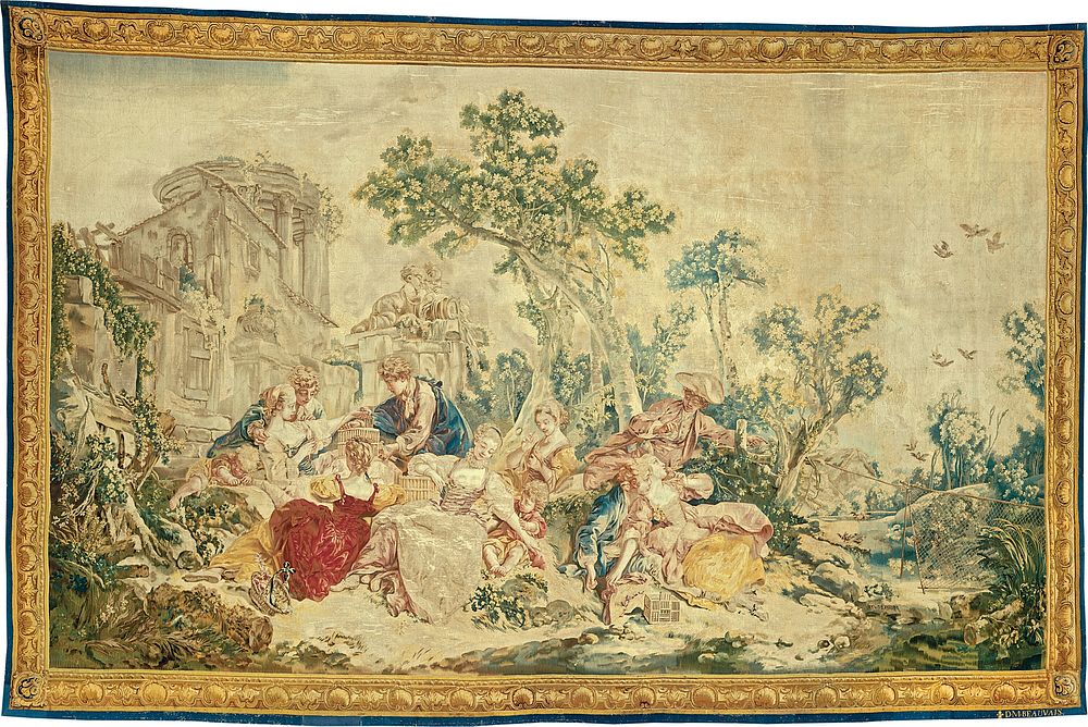 The Bird Catcher, from The Noble Pastoral by François Boucher