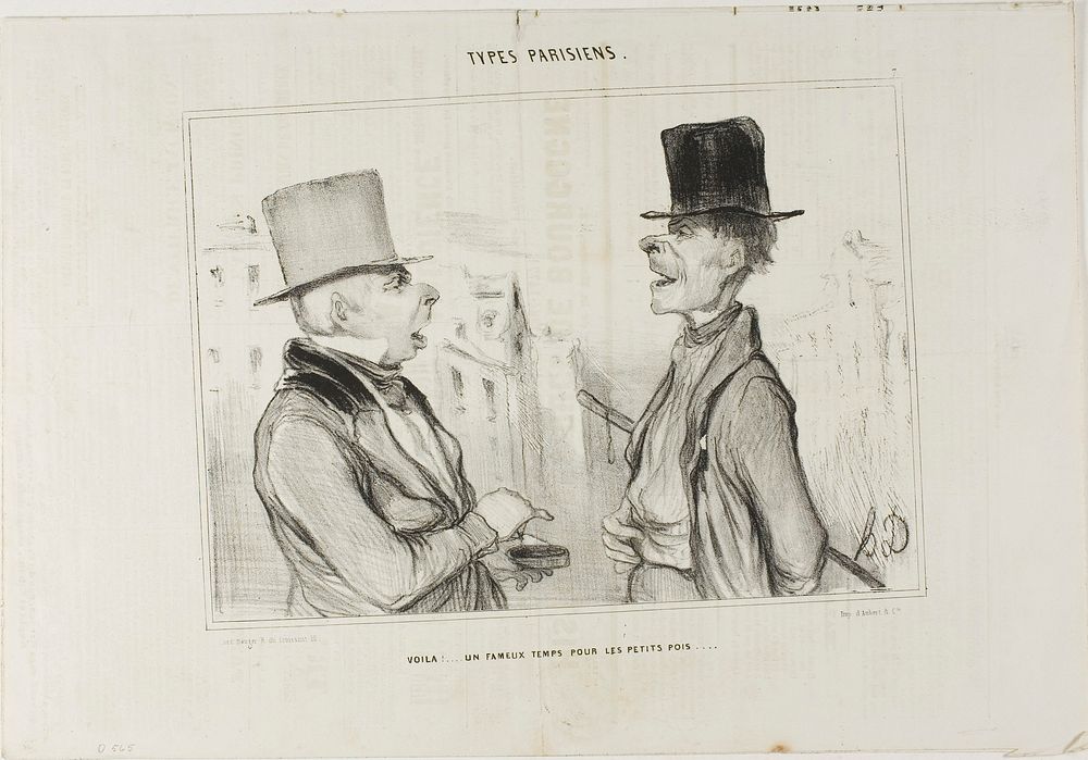 Great Times for Small Fry..., plate 7 from Types Parisiens by Honoré-Victorin Daumier