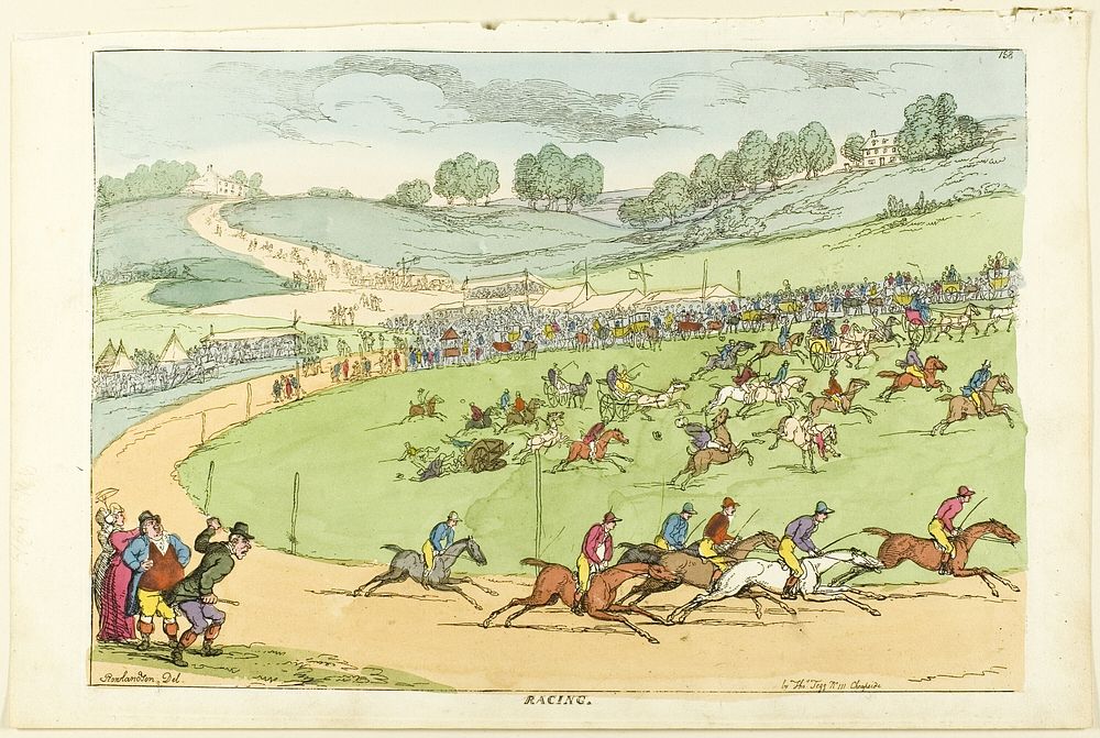 Racing by Thomas Rowlandson