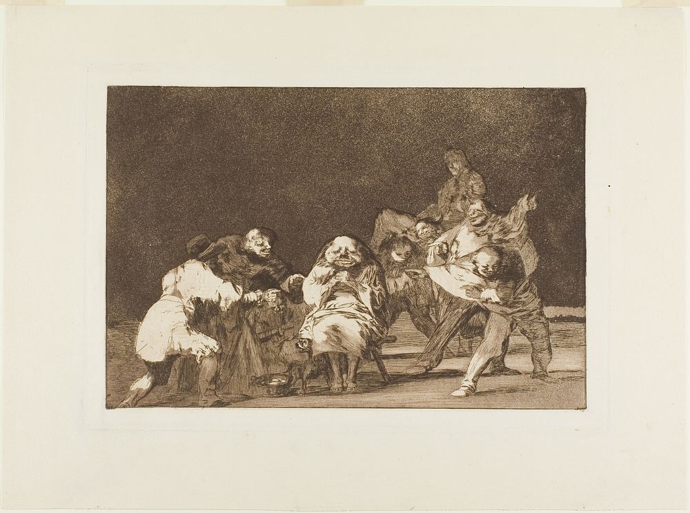 He who does not like thee will defame thee in jest, plate 17 from Los Proverbios by Francisco José de Goya y Lucientes