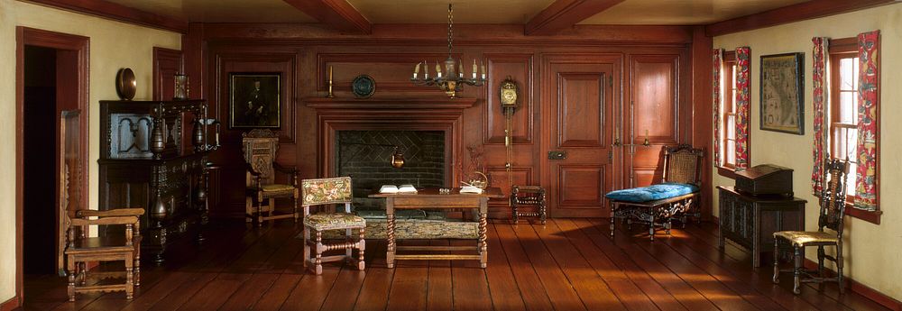A2: New Hampshire Parlor, c. 1710 by Narcissa Niblack Thorne (Designer)