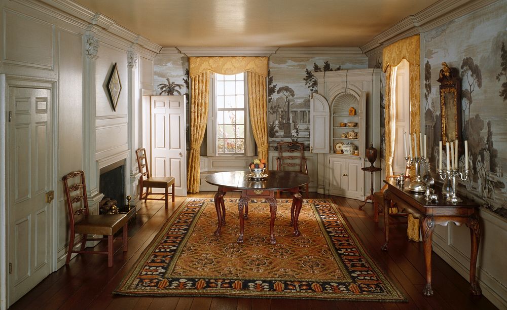 A6: New Hampshire Dining Room, 1760 by Narcissa Niblack Thorne