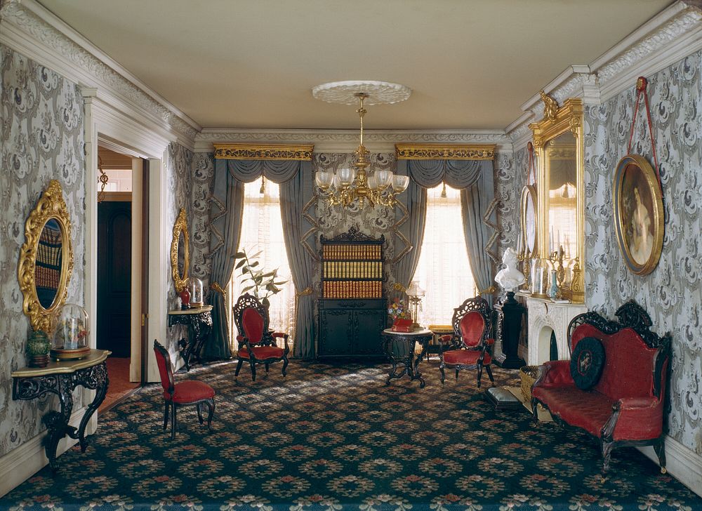 A15: New York Parlor, 1850-70 by Narcissa Niblack Thorne (Designer)