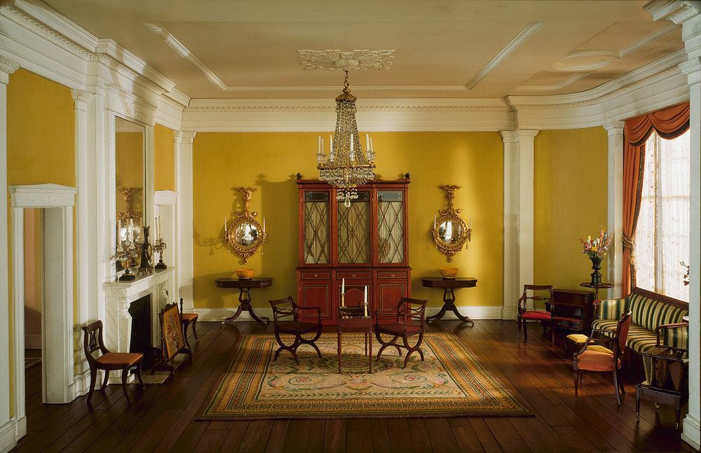 A14: Pennsylvania Drawing Room, 1834-36 by Narcissa Niblack Thorne (Designer)