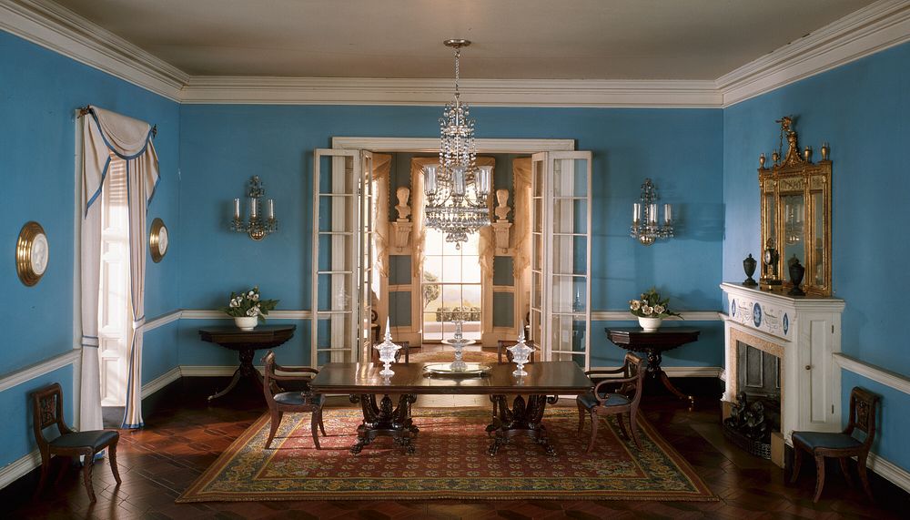 A26: Virginia Dining Room, c. 1800 by Narcissa Niblack Thorne (Designer)