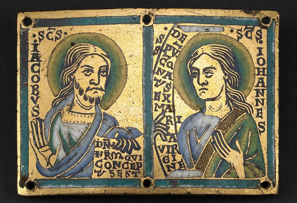 Plaque with Saints James and John the Evangelist