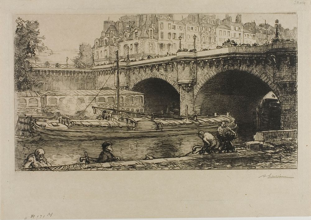The Pont-Neuf by Louis Auguste Lepère