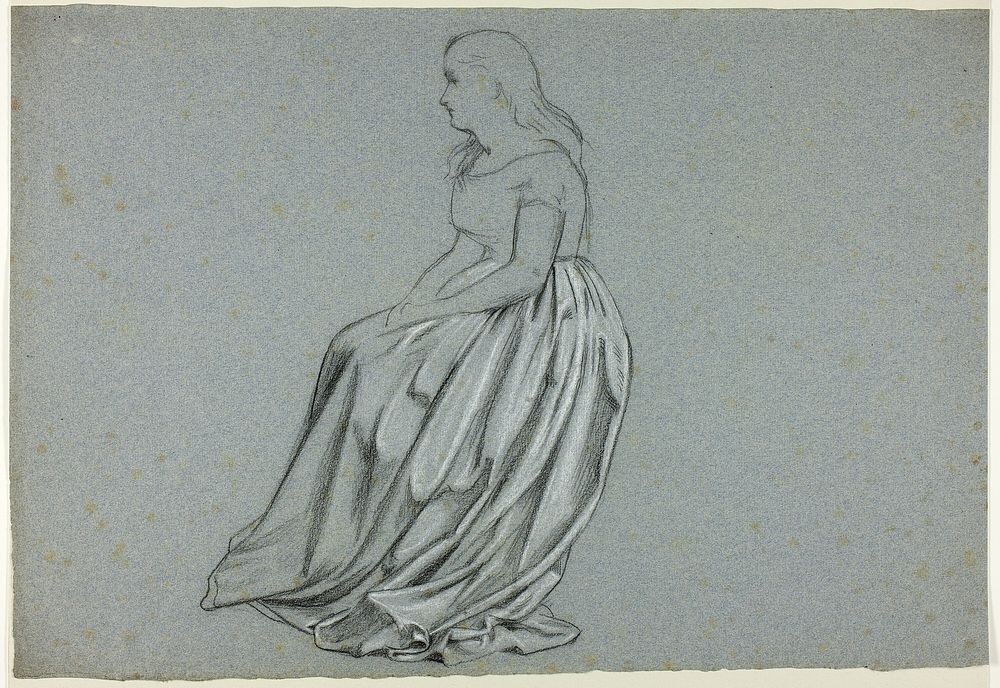 Profile of a Seated Woman by Henry Stacy Marks