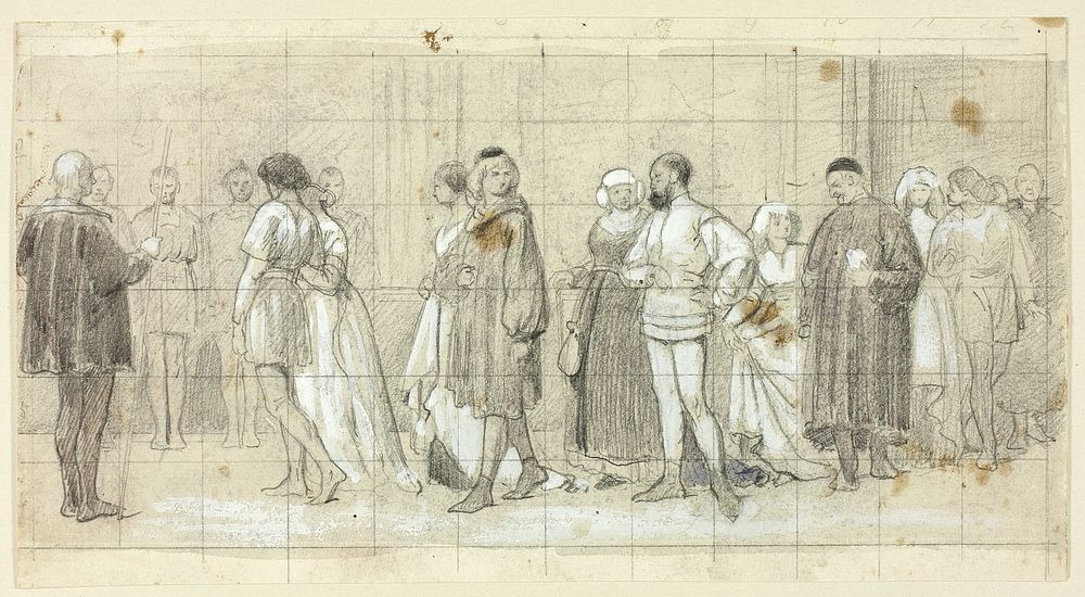 Figures in Procession by Henry Stacy Marks