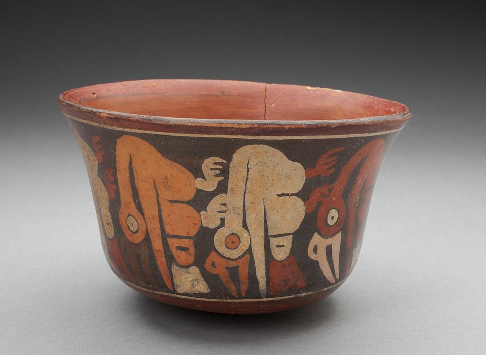 Cup Depicting Long-Necked Birds by Nazca