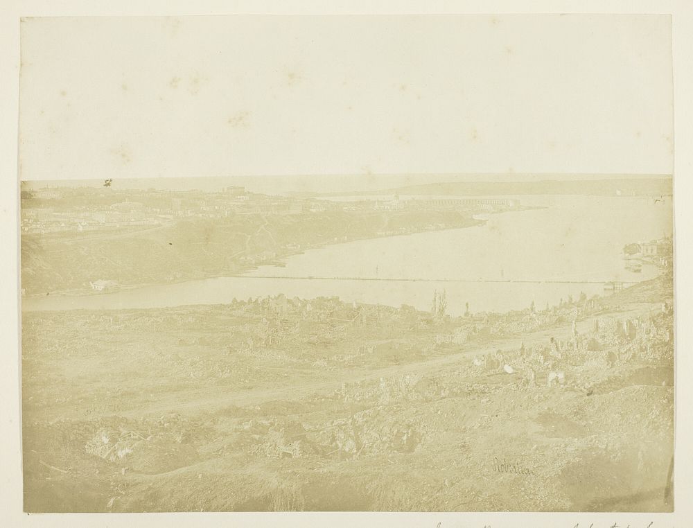 Inner Harbour of Sebastopol, Bridge Connecting the City with the Suburb Fort Nickolas at the Entrance by James Robertson