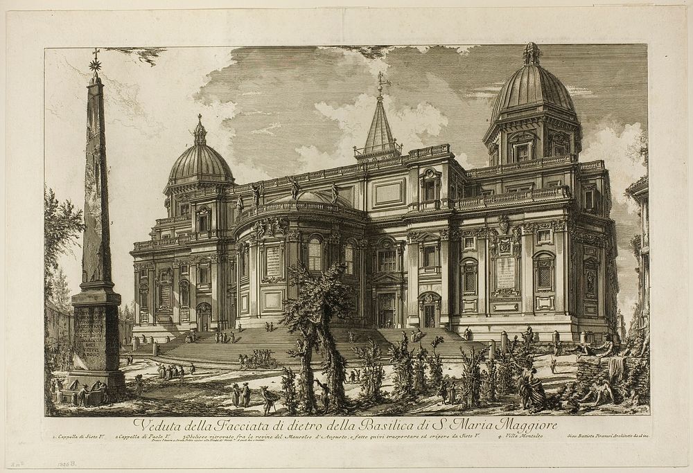 View of the Rear Entrance of the Basilica of S. Maria Maggiore, from Views of Rome by Giovanni Battista Piranesi